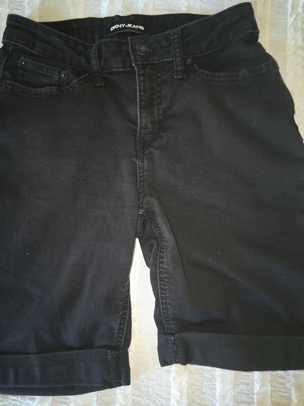 Dkny Women's Black Denim Shorts